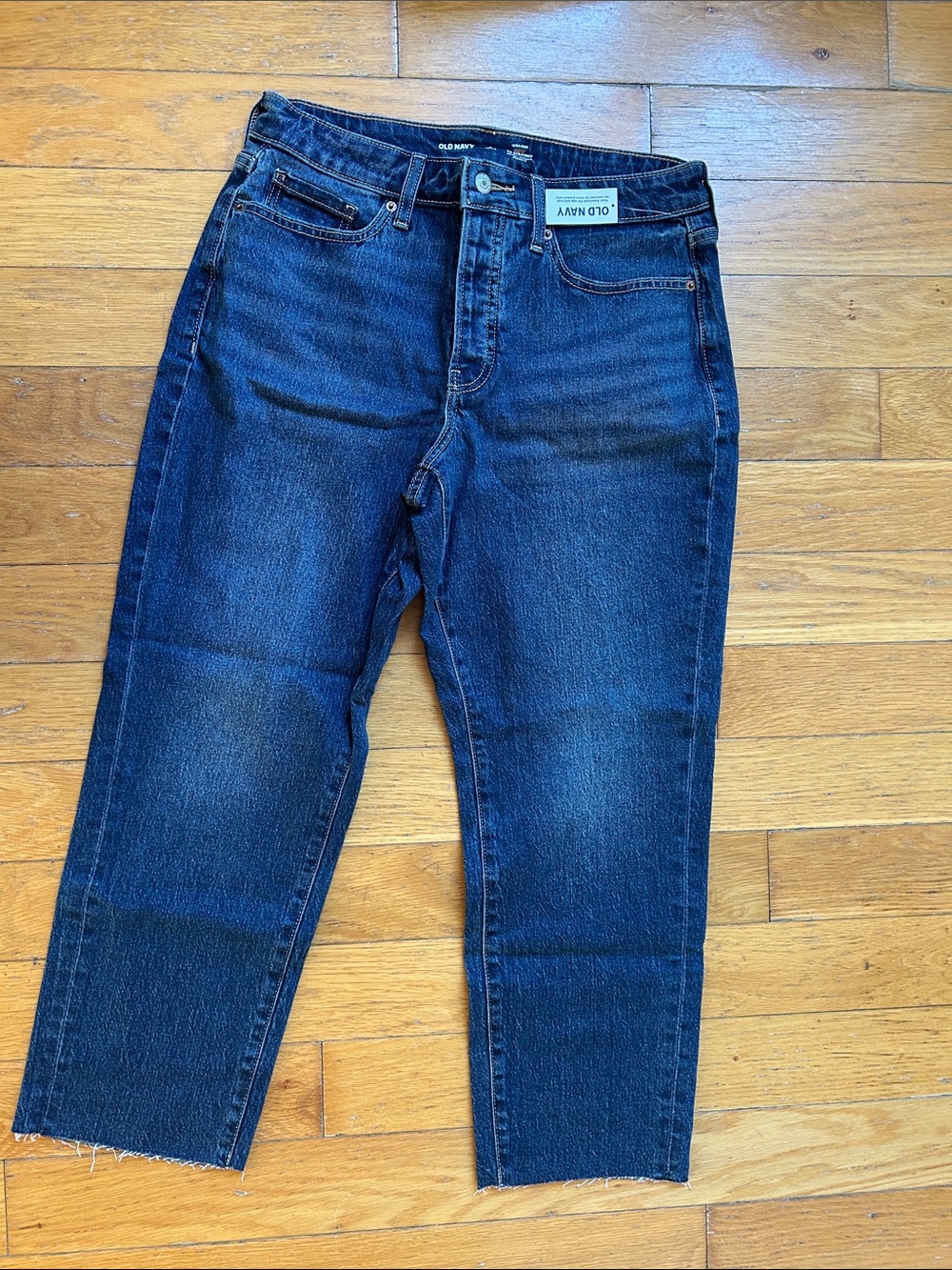 Old Navy women’s 8P Curvy High-Waisted OG Straight Ankle Jeans NWT